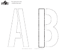 Large Alphabet Stencil Template Set