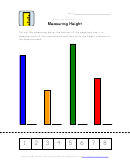 Measuring Height Worksheet Template