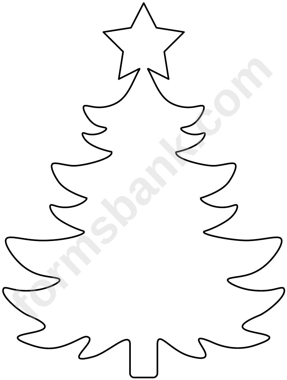 Large Christmas Tree Template
