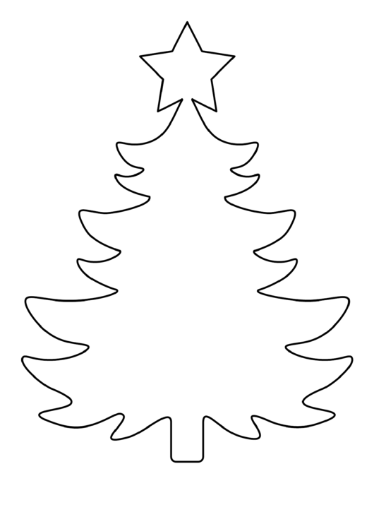 Large Christmas Tree Template Printable pdf