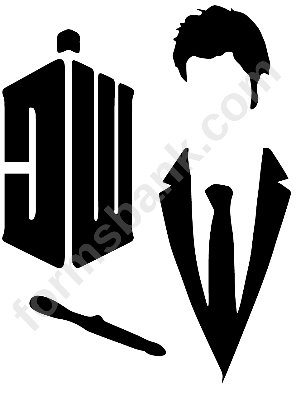 Doctor Who Stencil Template