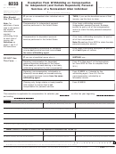 Fillable Form 8233 - Exemption From Withholding On Compensation For Independent (And Certain Dependent) Personal Services Of A Nonresident Alien Individual Printable pdf