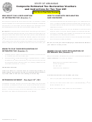 Composite Estimated Tax Declaration Vouchers And Instructions - 2013
