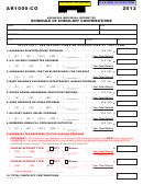 Fillable Form Ar1000-Co - Schedule Of Check-Off Contributions - 2012 Printable pdf