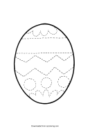 Easter Egg Coloring Sheet