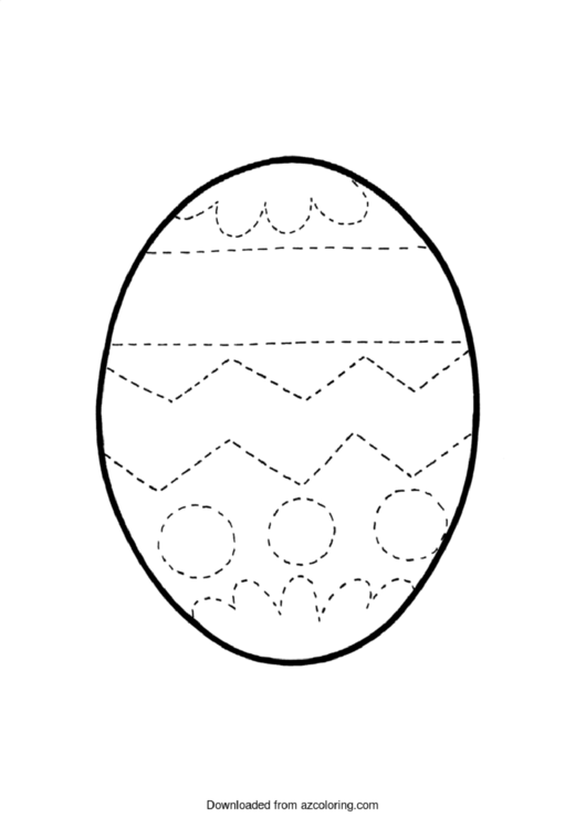 Easter Egg Coloring Sheet Printable pdf