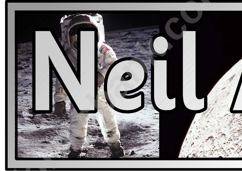 Neil Armstrong Banner Template