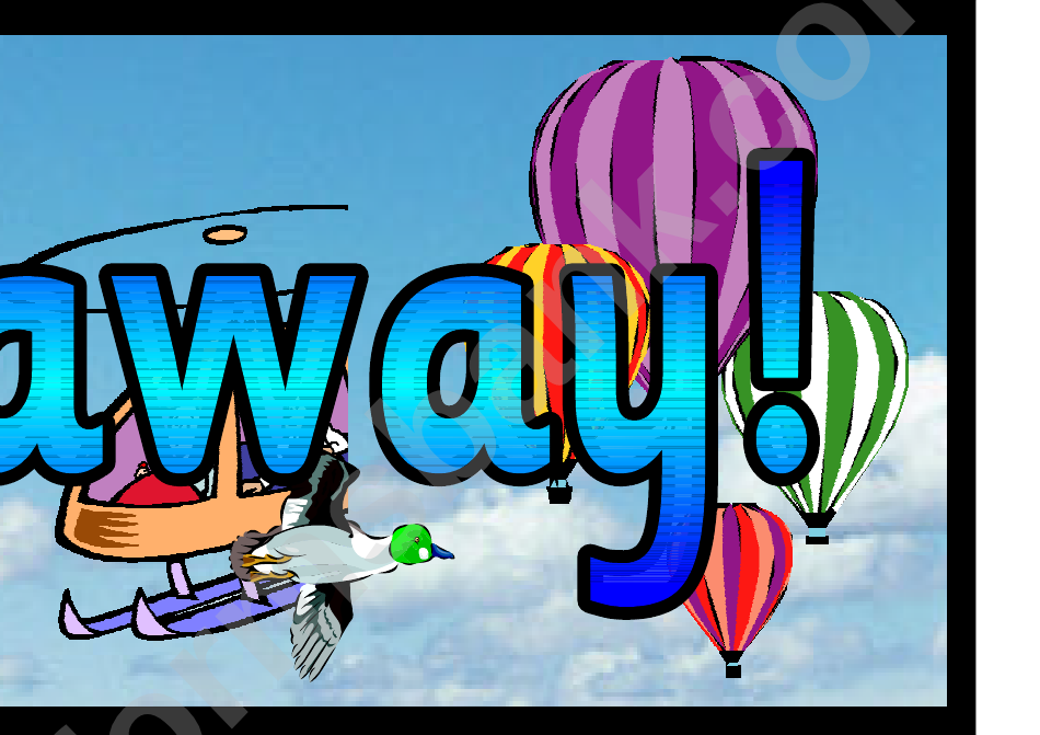 Up And Away Banner Template