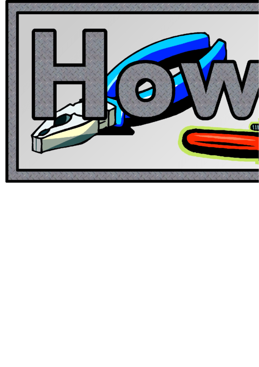How Things Work Banner Template Printable pdf