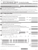 Schedule 1299-d - Income Tax Credits (for Corporations And Fiduciaries) - 2013
