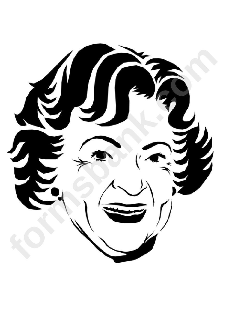 Betty White Coloring Sheet