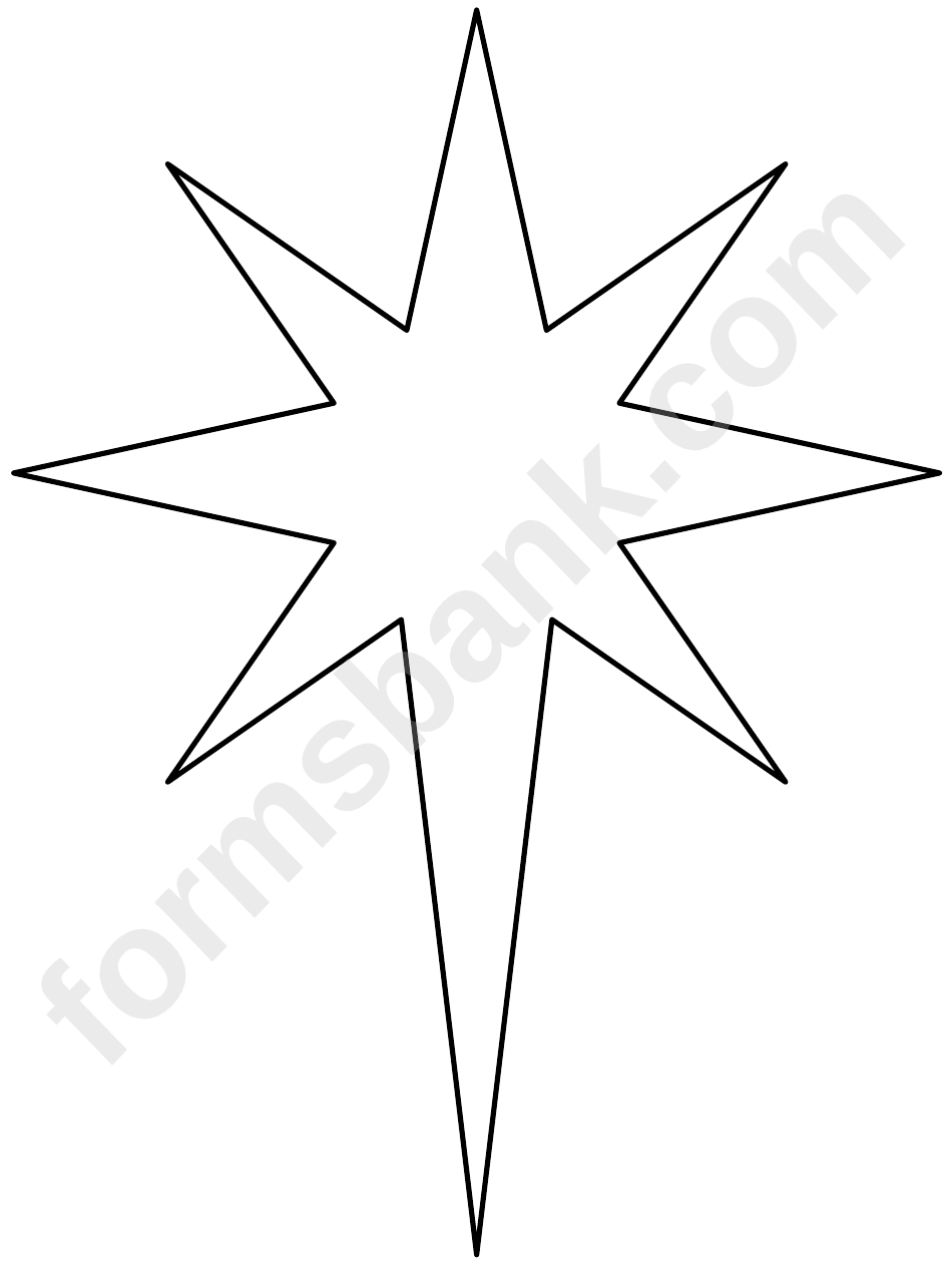 Bethlehem Star Pattern Template Printable Pdf Download