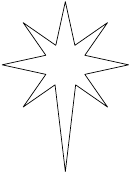 Bethlehem Star Pattern Template