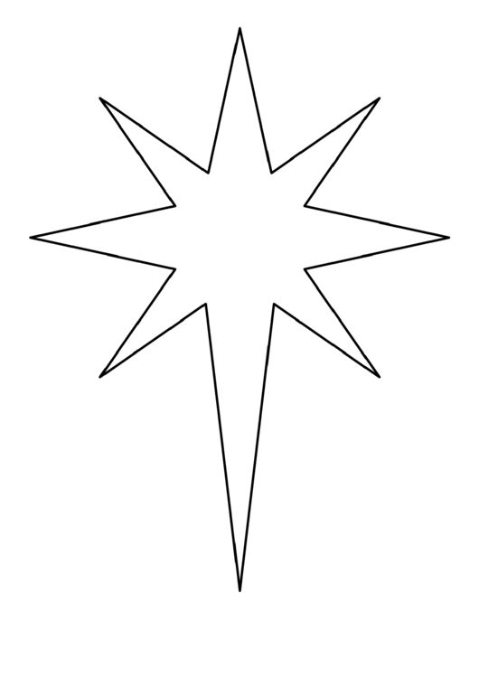 Bethlehem Star Pattern Template Printable pdf