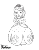 Sofia The First Coloring Sheet