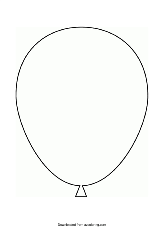 Balloon Template Printable