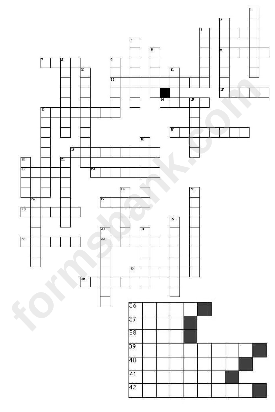 Presidents Of The Usa Crossword Puzzle Template With Answers