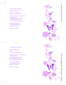 Purple And Lavender Butterflies Wedding Invitation