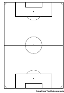 Soccer Horizontally Pitch Field Template