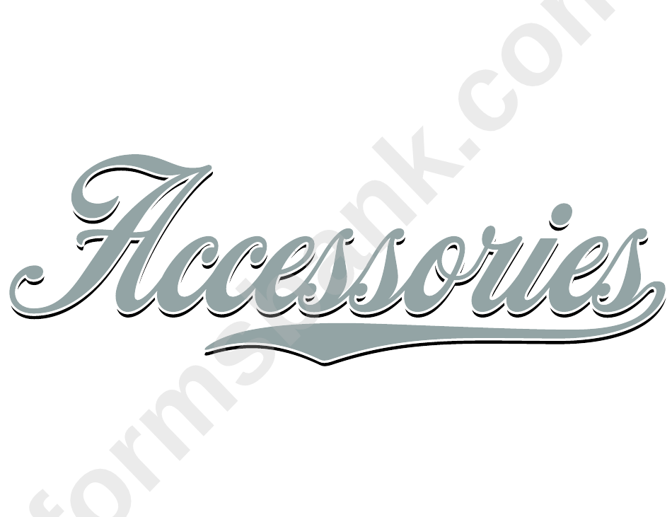 Accessories Decal Paper Template