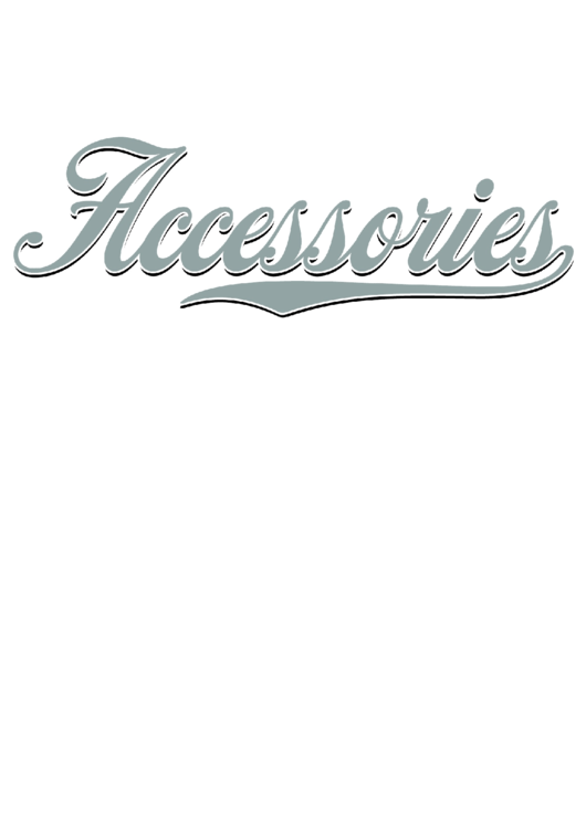 Accessories Decal Paper Template Printable pdf
