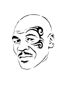 Mike Tyson Coloring Sheet