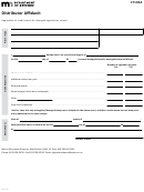 Fillable Form Ct109a - Distributor Affidavit Printable pdf