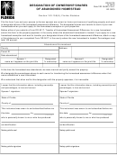 Form Dr-501ts - Designation Of Ownership Shares Of Abandoned Homestead