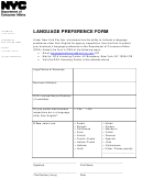 Language Preference Form - Nyc Department Of Consumer Affairs