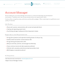 Account Manager Sample Job Description Template