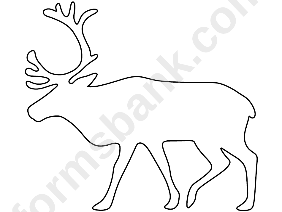 Reindeer Pattern Template