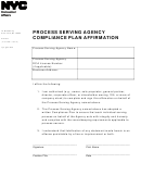 Process Serving Agency Compliance Plan Affirmation - Nyc Department Of Consumer Affairs