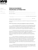 Pedicab Business Insurance Affirmation - Nyc Department Of Consumer Affairs