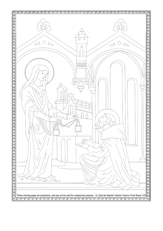 St. Simon Coloring Sheet Printable pdf