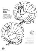 Find The Differences In The Turkey Activity Sheet With Answers