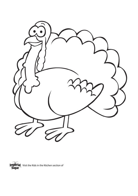 Turkey Coloring Sheet Printable pdf