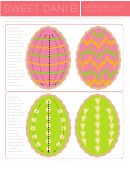Fluted Easter Egg Cookie Template