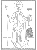 Catholic Sainted Coloring Sheet