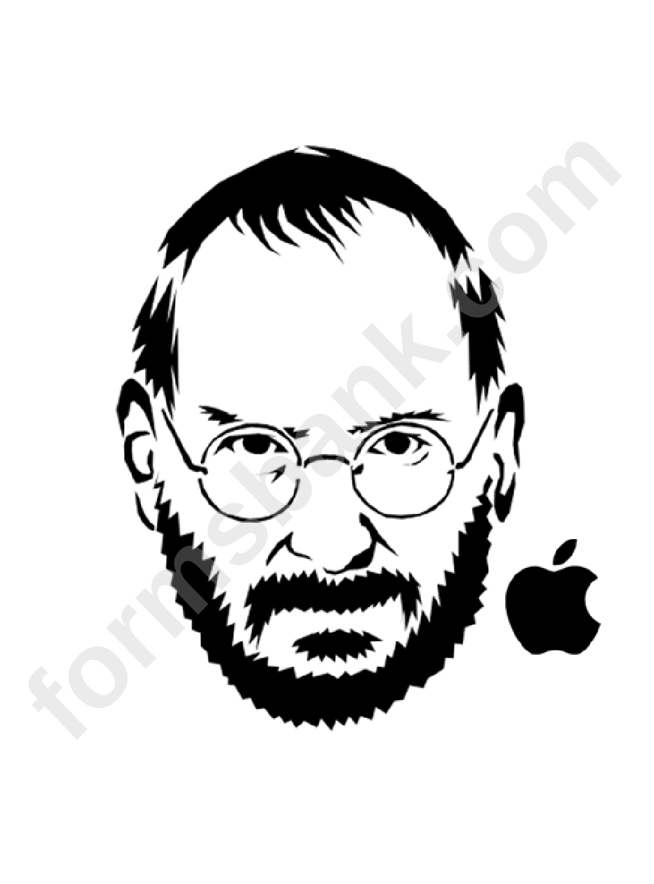 Steve Jobs Coloring Sheet