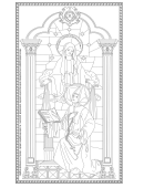 St. Catherine Laboure Coloring Sheet