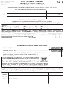 Form Ct-1065/ct-1120si Ext - Application For Extension Of Time To File Connecticut Composite Income Tax Return - 2013