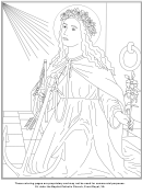 Catholic Saint Coloring Sheet