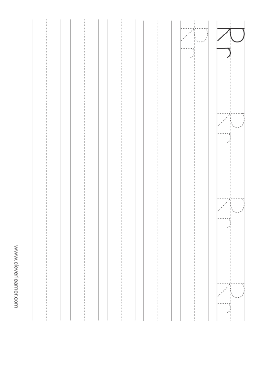 Letter R Handwriting Practice Sheets For Children Printable pdf