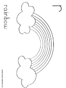 R Is For Rainbow Coloring Sheet For Children