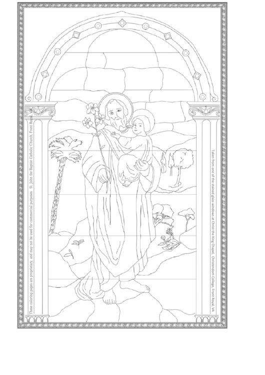 Catholic Coloring Sheet Printable pdf