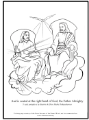 The Holy Trinity Coloring Sheet