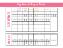 My Personal Progress Tracker Sheet