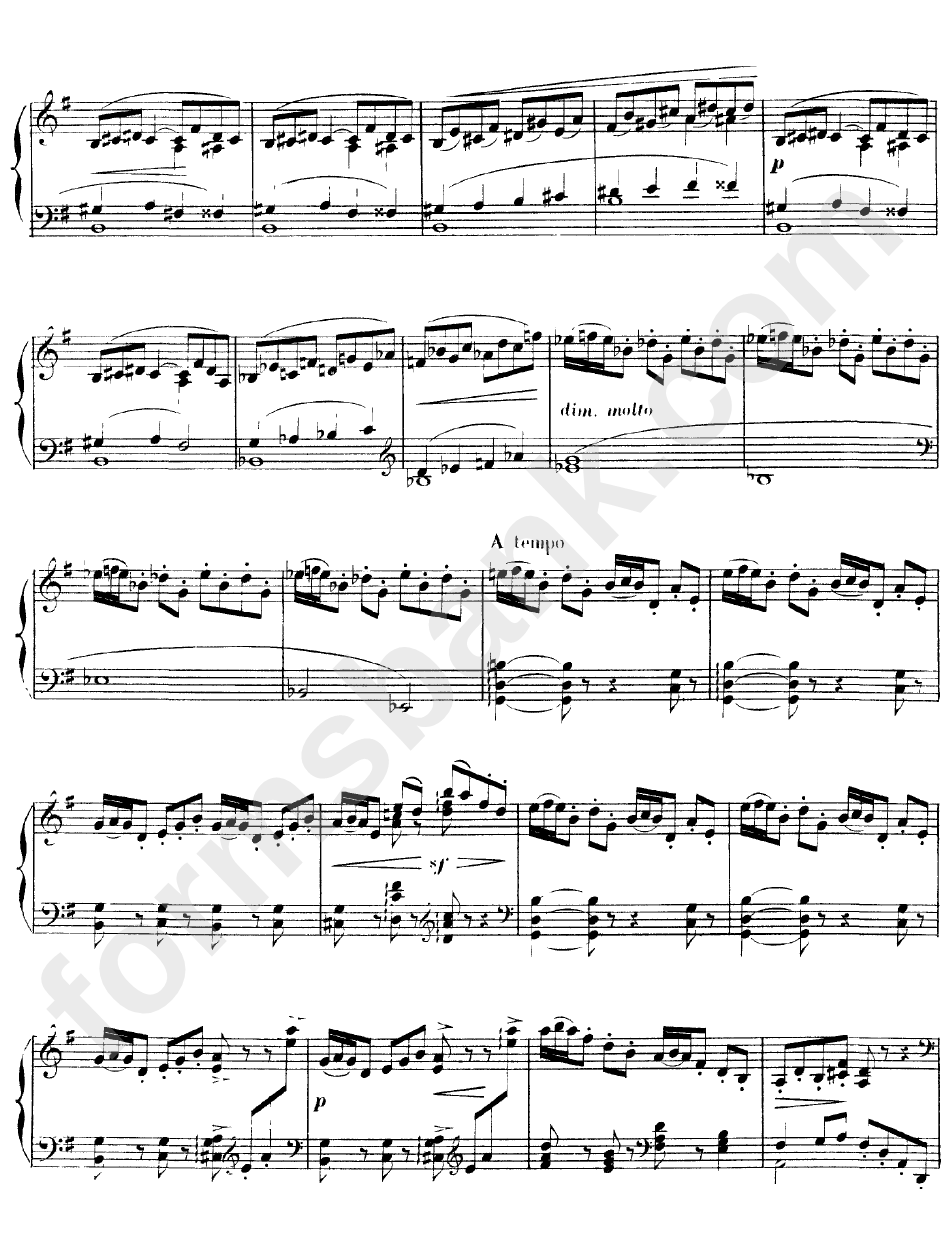 Claude Debussy - Arabesque No1 Sheet Music