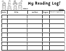 4 Kids My Reading Log Template