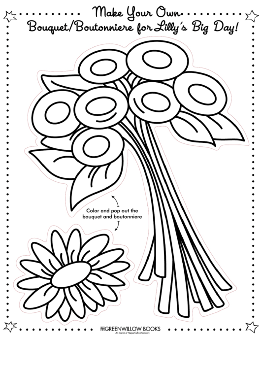 Make Your Own Bouquet Activity Sheet Printable pdf